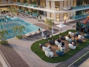 A Large Leisure Pool Deck