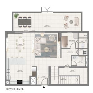 Pier Point 1 - 3BHK Townhouse Lower Level Type A-2