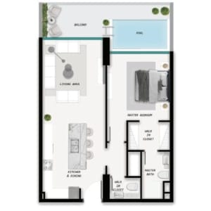 Samana Ocean Pearl - 1BHK