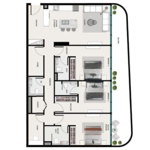 Samana Ocean Pearl - 3BHK