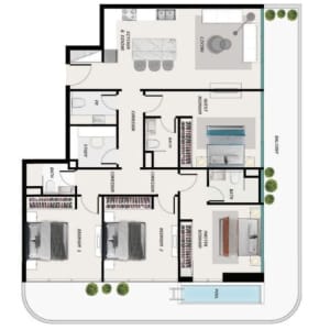 Samana Ocean Pearl - 4BHK