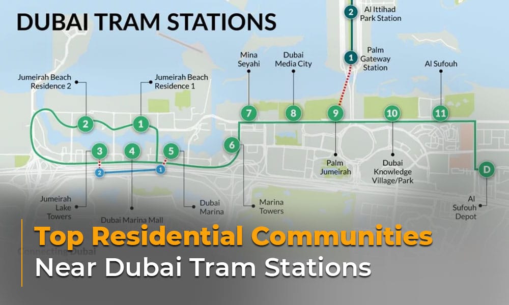 Top Residential Communities Near Dubai Tram Stations